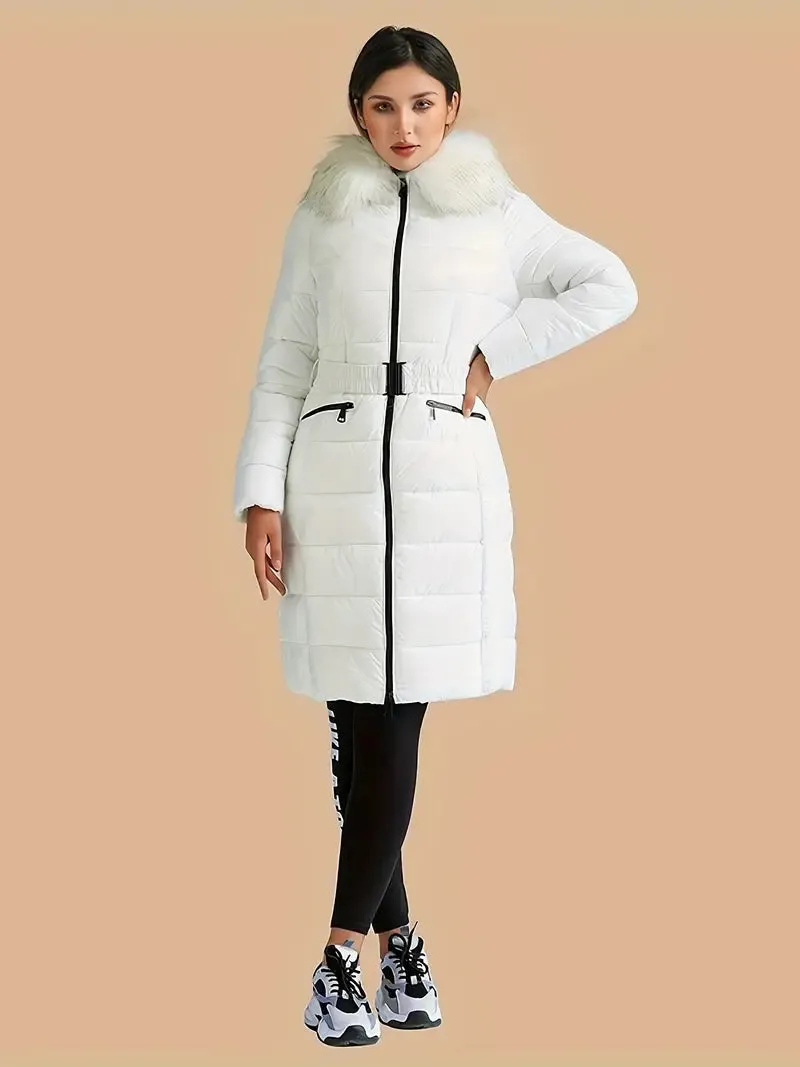 Dames winterparka - Warm, Gevoerd, Polyester, Elegant ontwerp