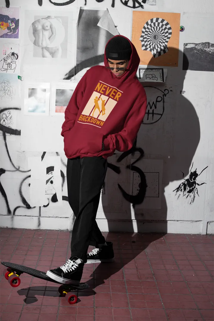 Defiant Spirit Maroon Unisex Hoodie