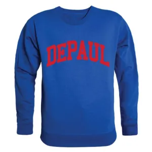 DePaul University Blue Demons Arch Crewneck Pullover Sweatshirt Sweater Royal