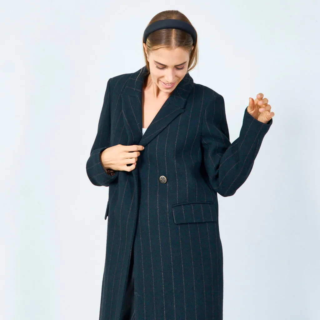 Elegant pinstripe blazer wholesale