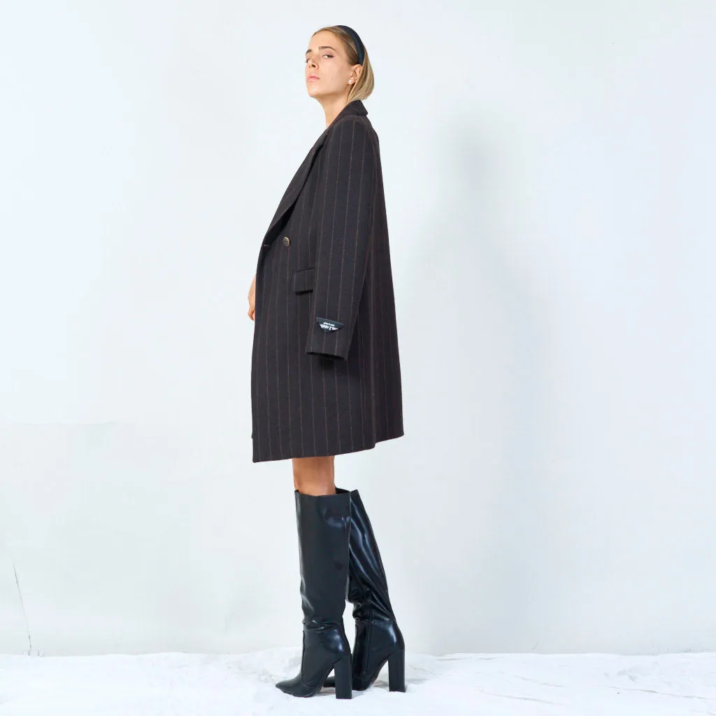 Elegant pinstripe blazer wholesale