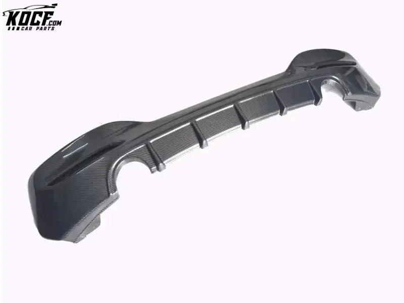 Fin style Carbon Fiber Rear BUMPER Diffuser Lip CAR STYLING 2017 -18 For BMW M135i LCI M140i F20 F21