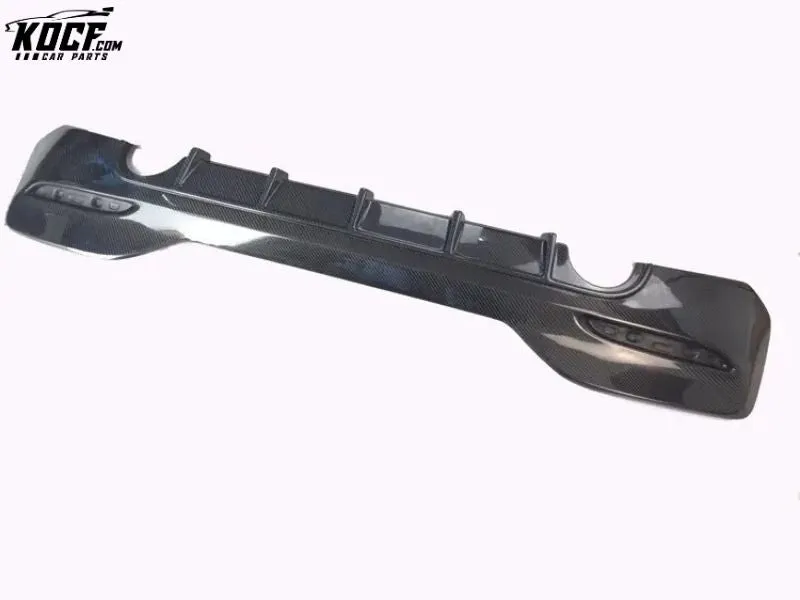 Fin style Carbon Fiber Rear BUMPER Diffuser Lip CAR STYLING 2017 -18 For BMW M135i LCI M140i F20 F21