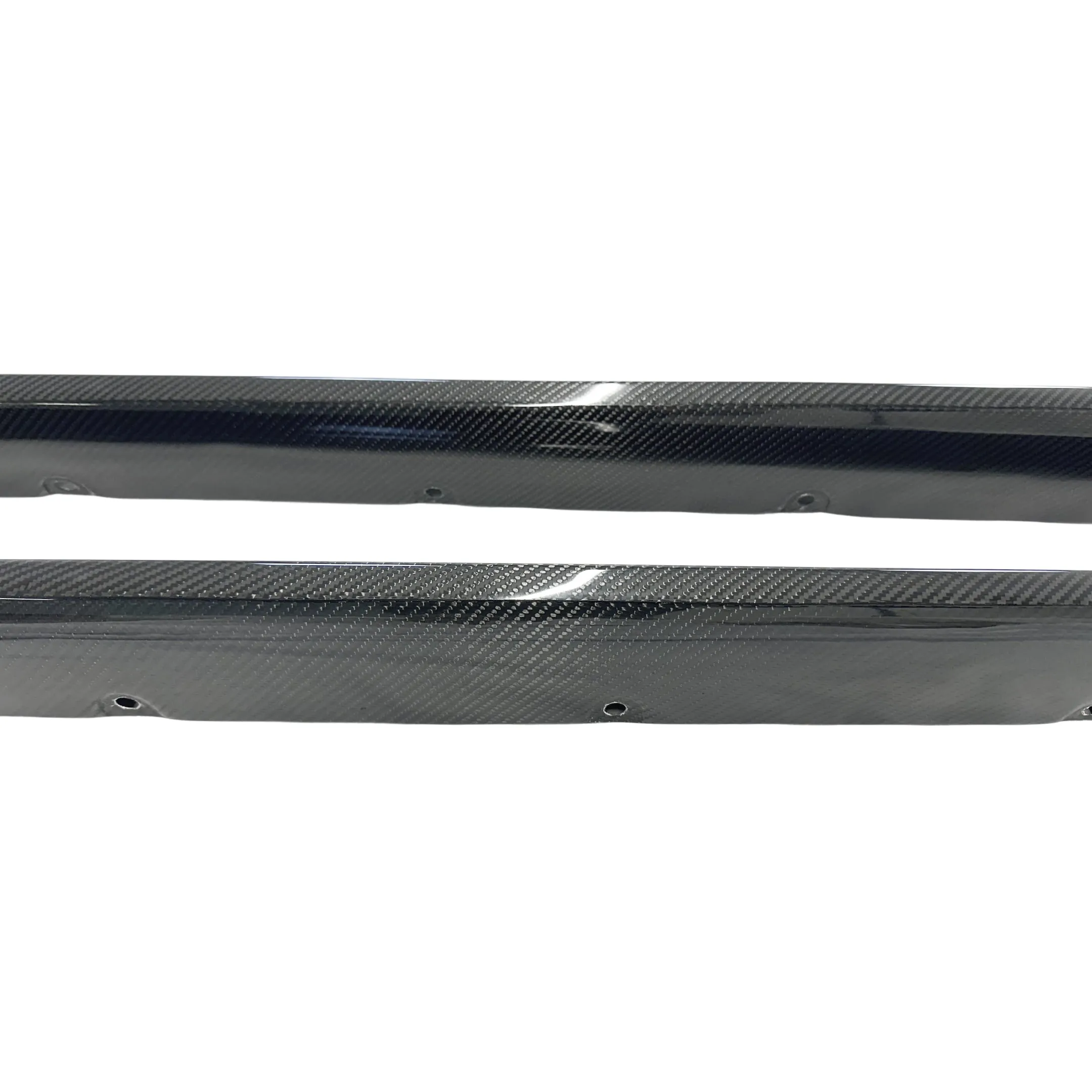 Fits BMW G82 G83 M4 (2021-2025) MP Style Real Carbon Fiber Side Body Skirt Splitter Under Spoiler Rocker Panel Bottom Extension Lip