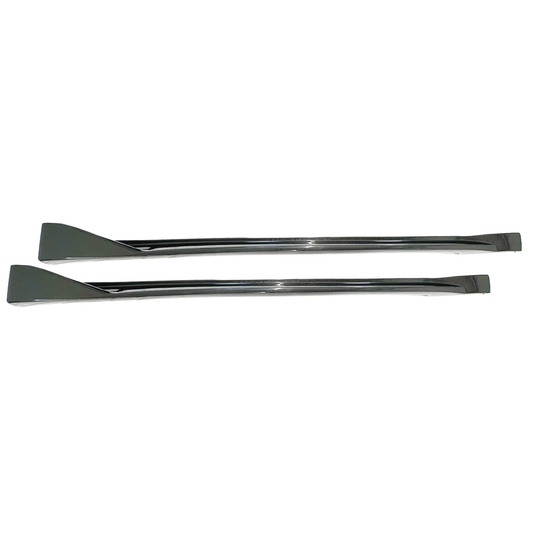 Fits BMW G82 G83 M4 (2021-2025) MP Style Real Carbon Fiber Side Body Skirt Splitter Under Spoiler Rocker Panel Bottom Extension Lip