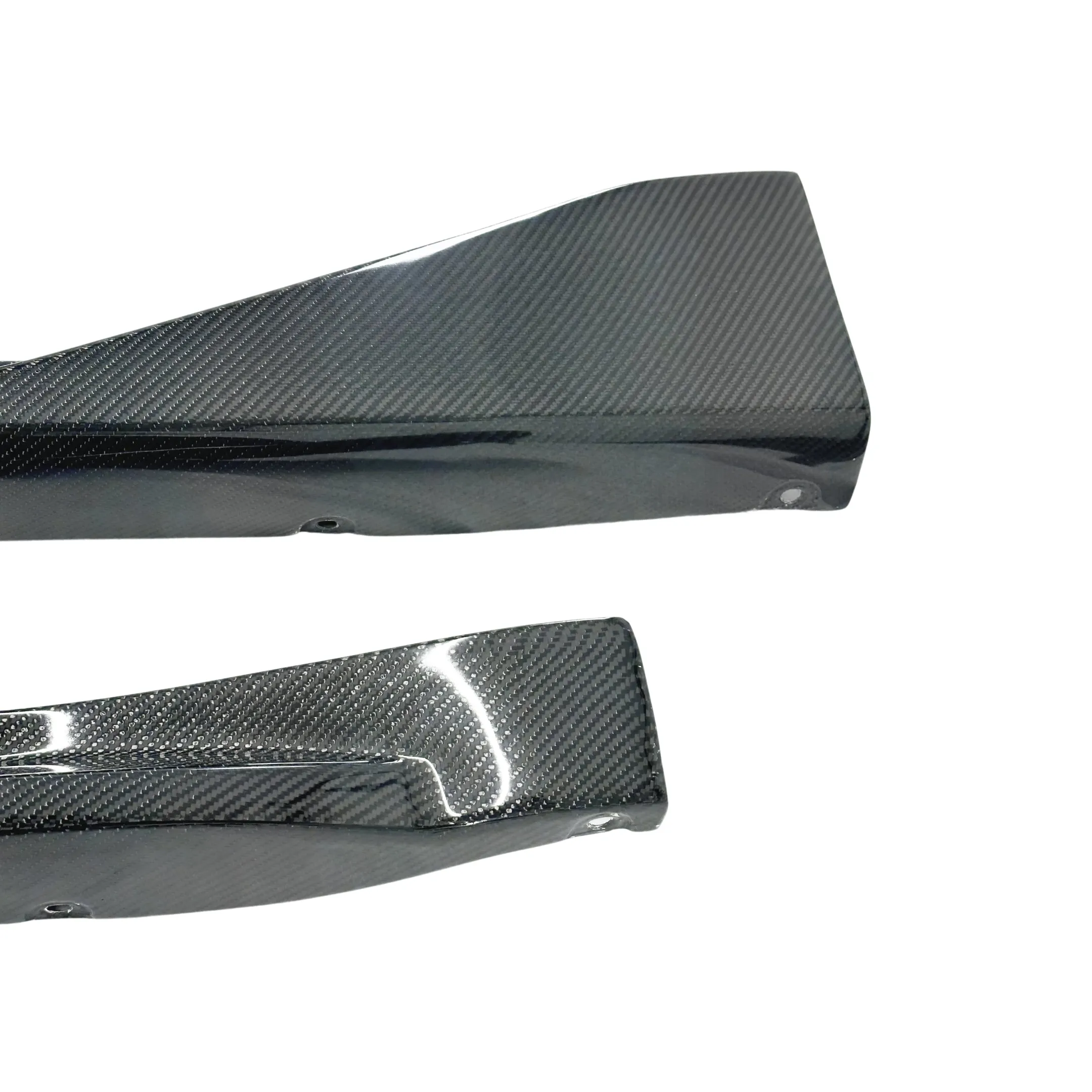 Fits BMW G82 G83 M4 (2021-2025) MP Style Real Carbon Fiber Side Body Skirt Splitter Under Spoiler Rocker Panel Bottom Extension Lip