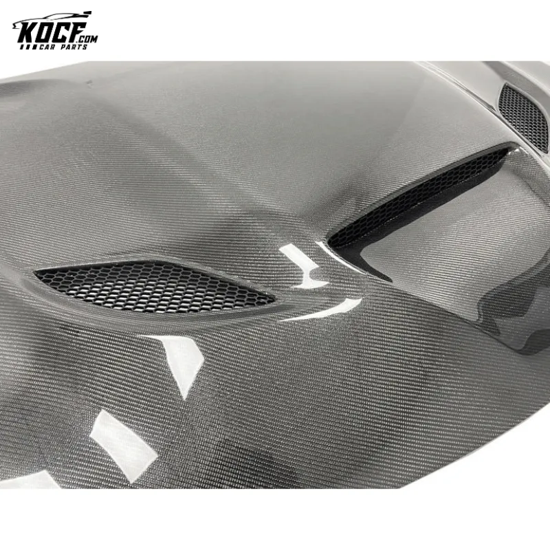 For 2015-21Dodge Charger SRT Hellcat Style Carbon Fiber Front Hood Bonnet with vents