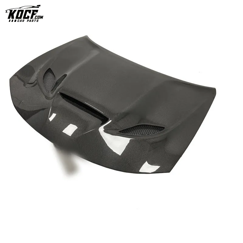 For 2015-21Dodge Charger SRT Hellcat Style Carbon Fiber Front Hood Bonnet with vents