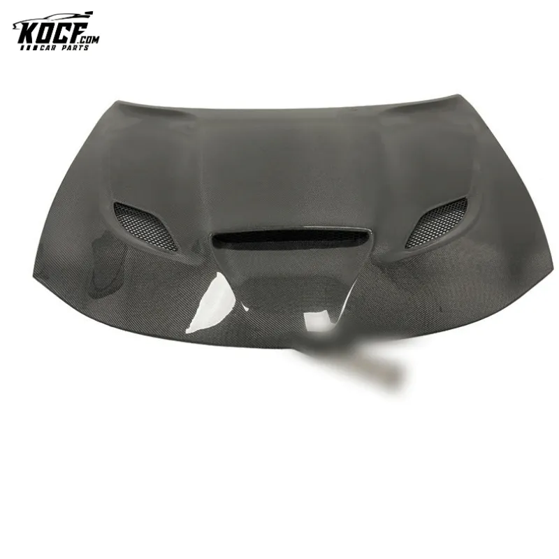 For 2015-21Dodge Charger SRT Hellcat Style Carbon Fiber Front Hood Bonnet with vents