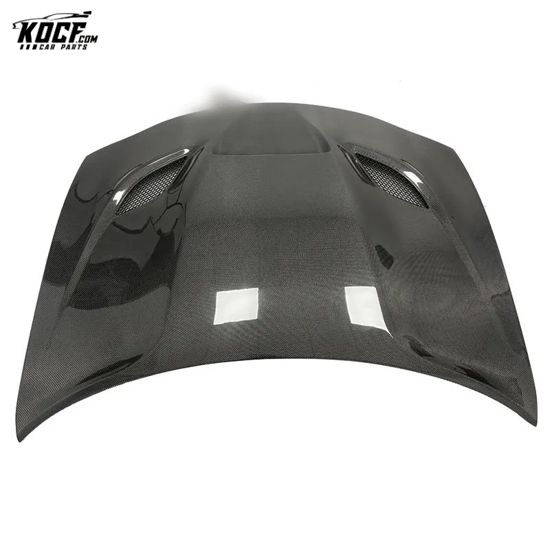 For 2015-21Dodge Charger SRT Hellcat Style Carbon Fiber Front Hood Bonnet with vents