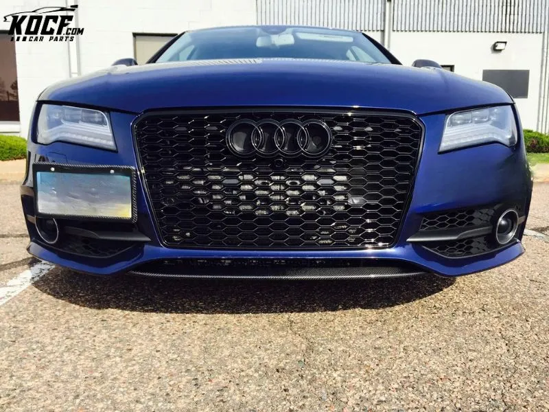 For Audi A7 S-line S7 13-15 OE Style Carbon Fiber Front bumper Lower Lip Spoiler Splitter