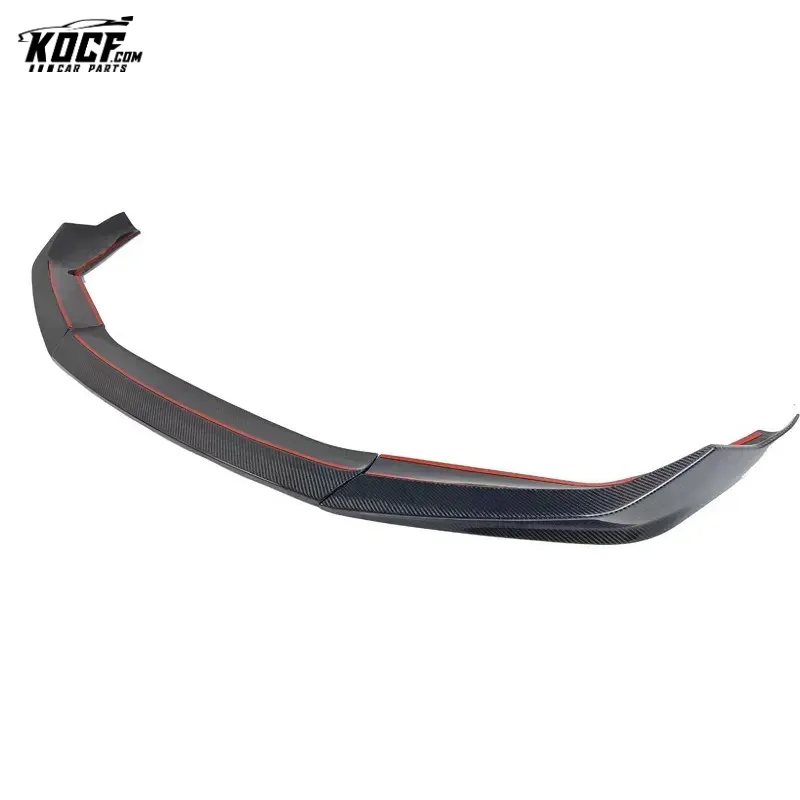 For BMW 2021  F90 M5 LCI CS Style Carbon Fiber Front Lip Spoiler 3-PC Style