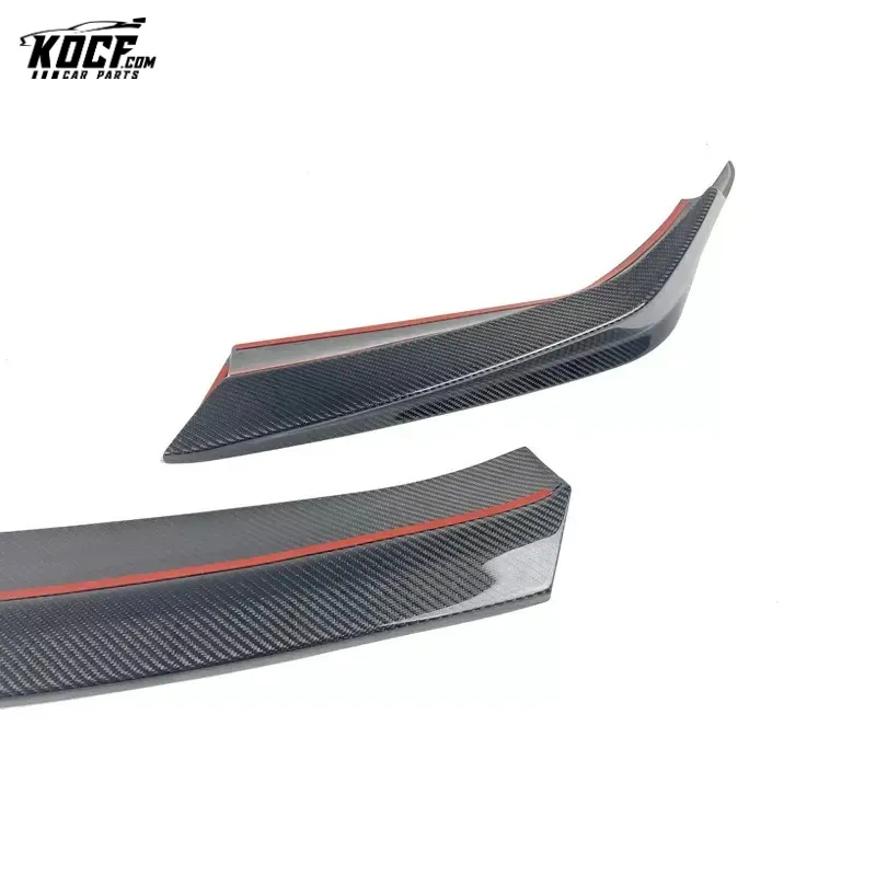 For BMW 2021  F90 M5 LCI CS Style Carbon Fiber Front Lip Spoiler 3-PC Style