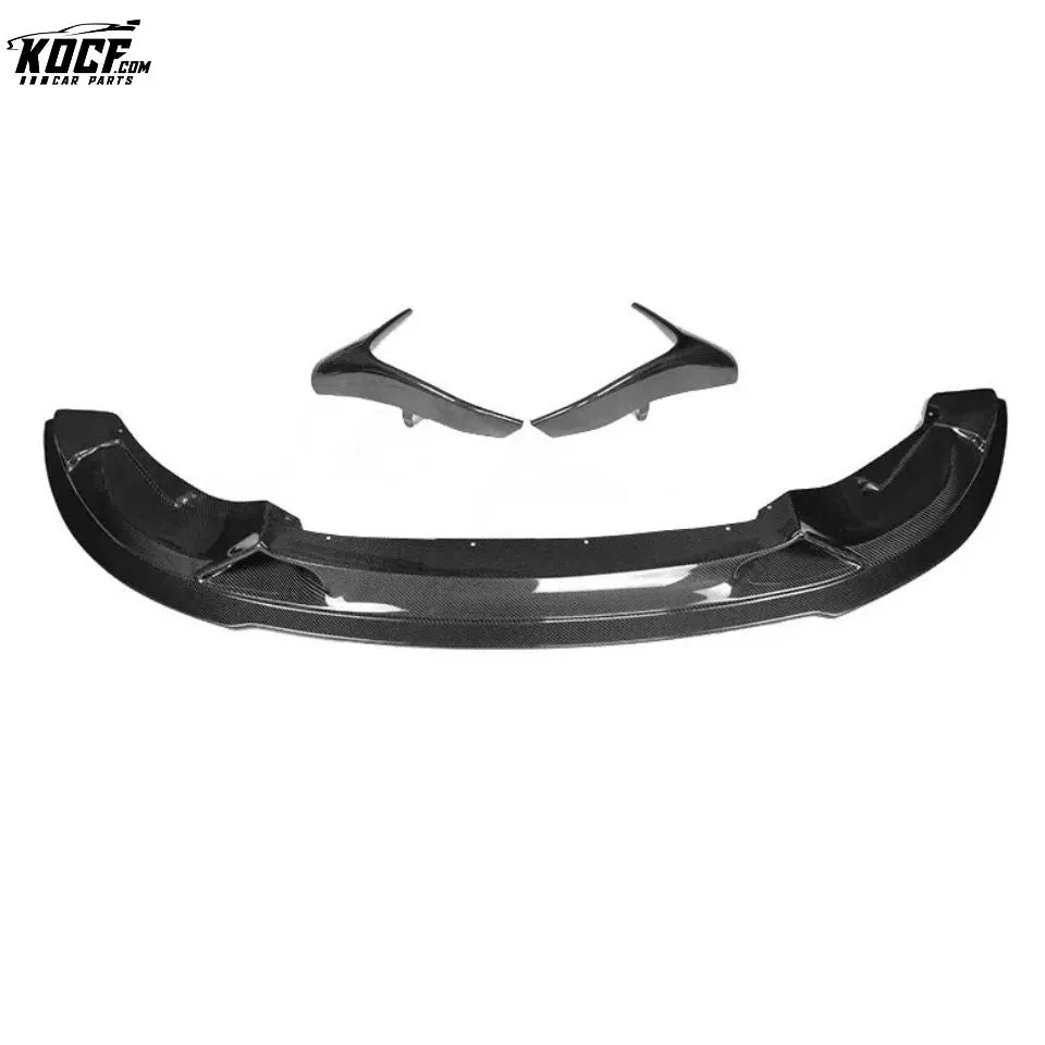 For BMW F80 F82 M3 M4 RZA style Carbon Fiber Front Bumper Splitter Lip Spoiler 14-19