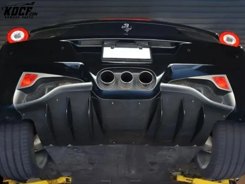 For Ferrari 458 Italia Carbon Fiber Rear Diffuser Valance OEM Style Front bumper lip Rear Diffuser Valance Spoiler 11-13