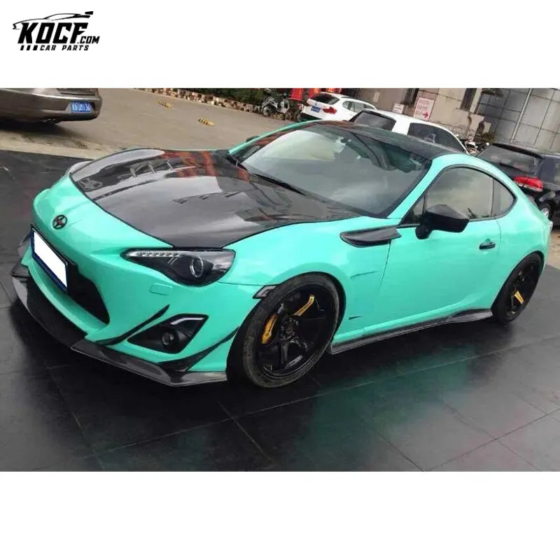 For Toyota GT86 FR-S BRZ TRD style carbon fiber fender canards Front fender vent blade