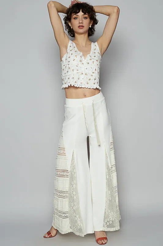 Front Button Floral Top