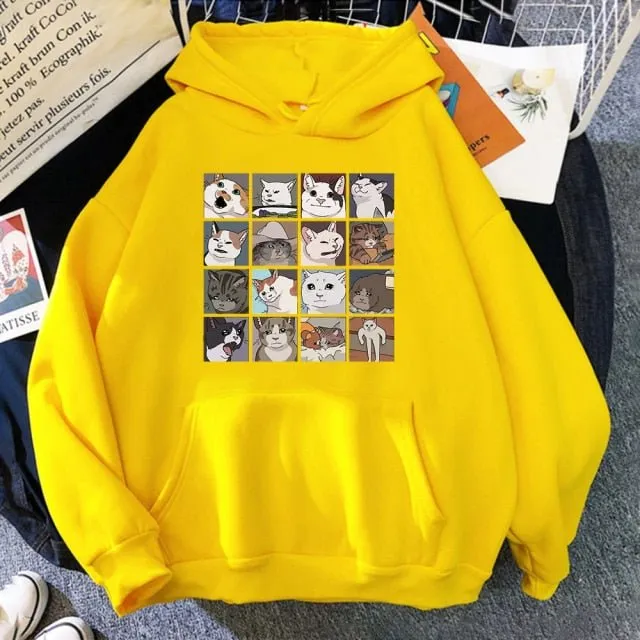 Funny Cat Memes Unisex Hoodie