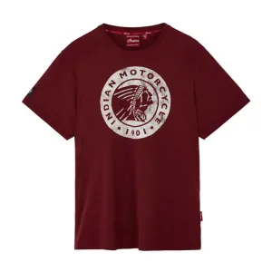Indian Motorcycle Mens Circle Headdress T-Shirt Red