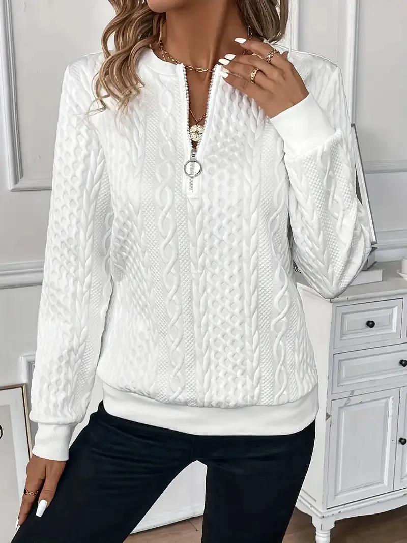 Irma | Elegant zip-up sweater