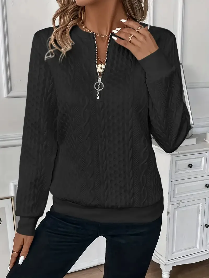 Irma | Elegant zip-up sweater