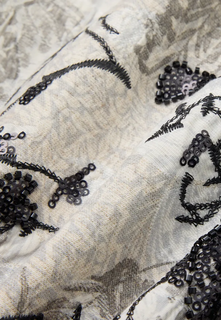 Jacquard Embroidery-&-sequin-detail Jacket