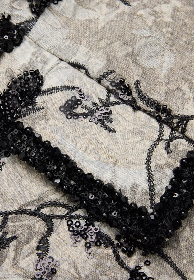 Jacquard Embroidery-&-sequin-detail Jacket