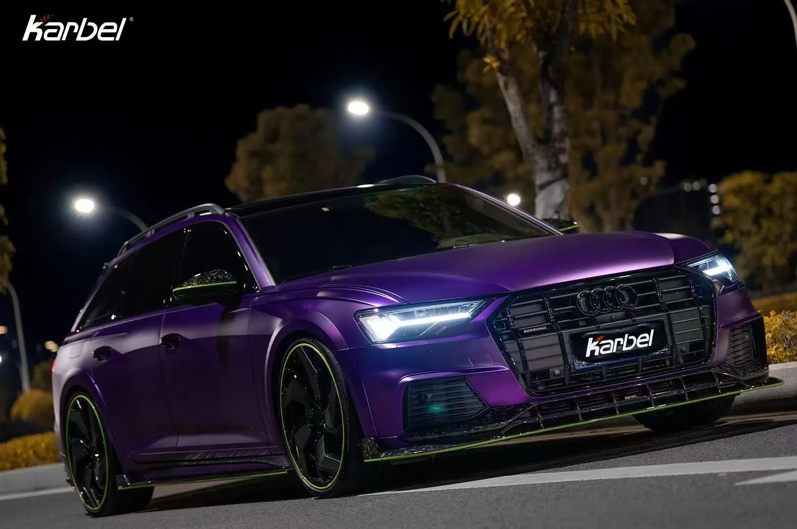 Karbel Carbon Carbon Fiber Side Skirts For Audi A6 Allroad C8 2020-ON