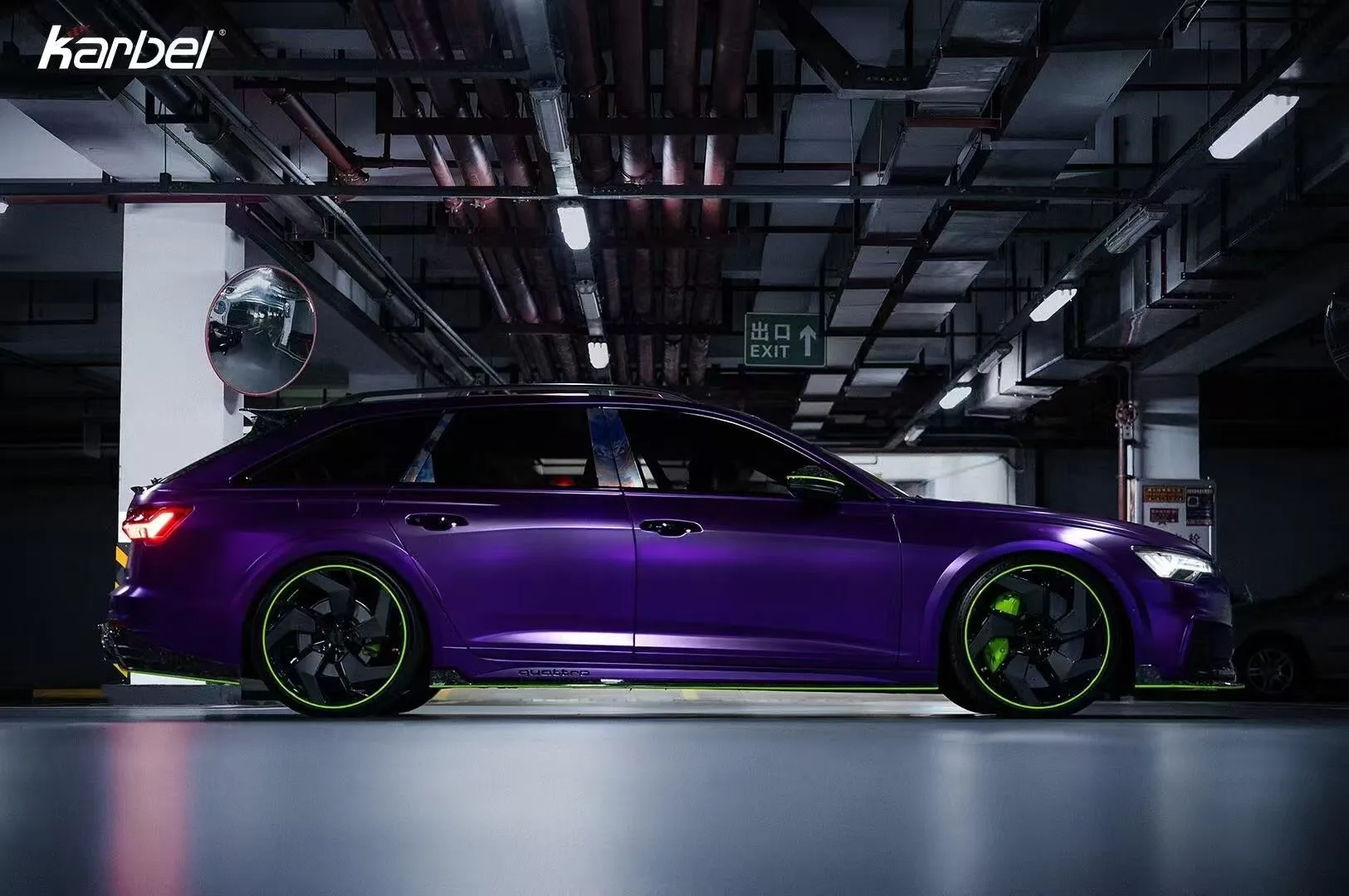 Karbel Carbon Carbon Fiber Side Skirts For Audi A6 Allroad C8 2020-ON