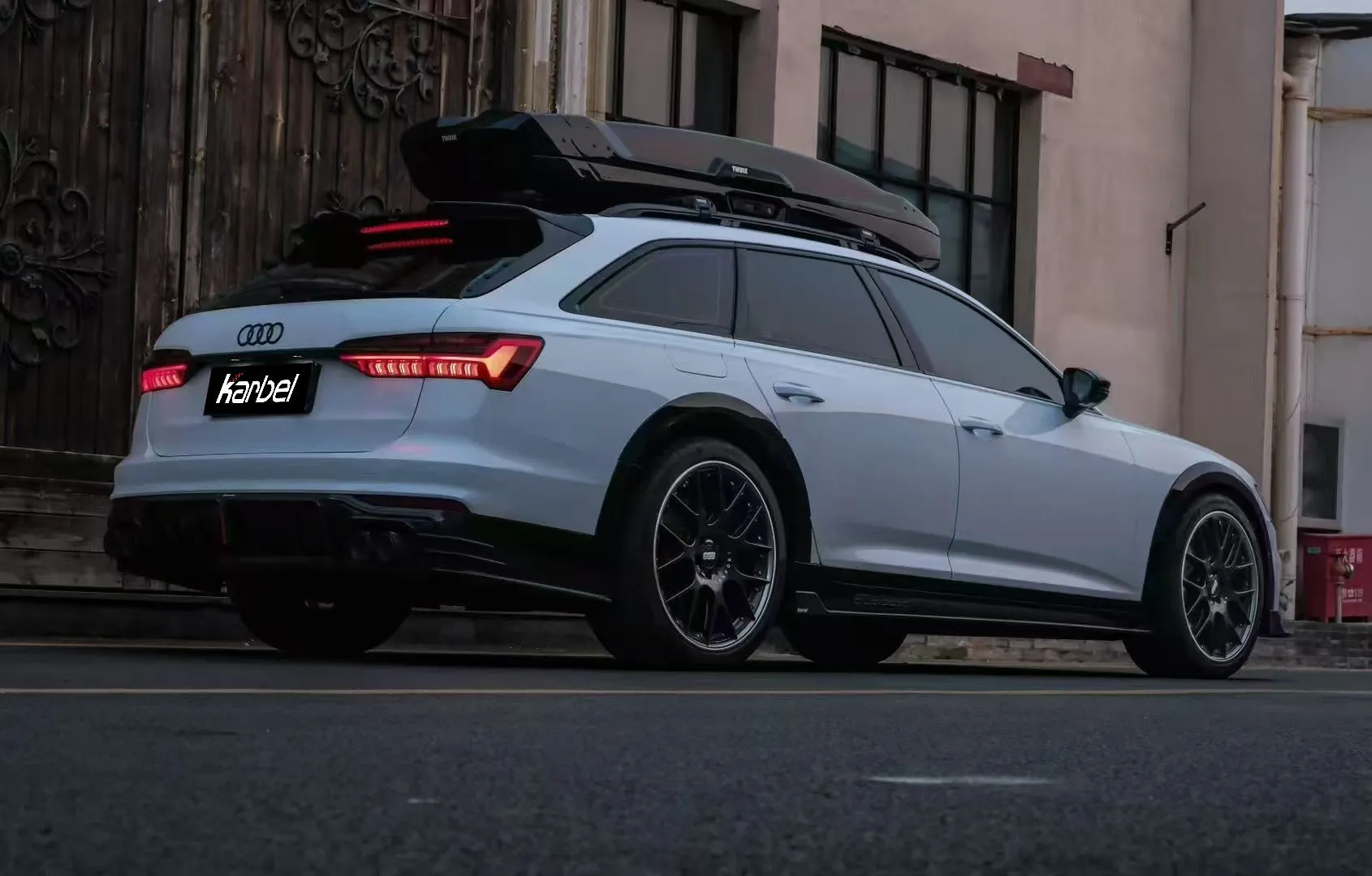 Karbel Carbon Carbon Fiber Side Skirts For Audi A6 Allroad C8 2020-ON