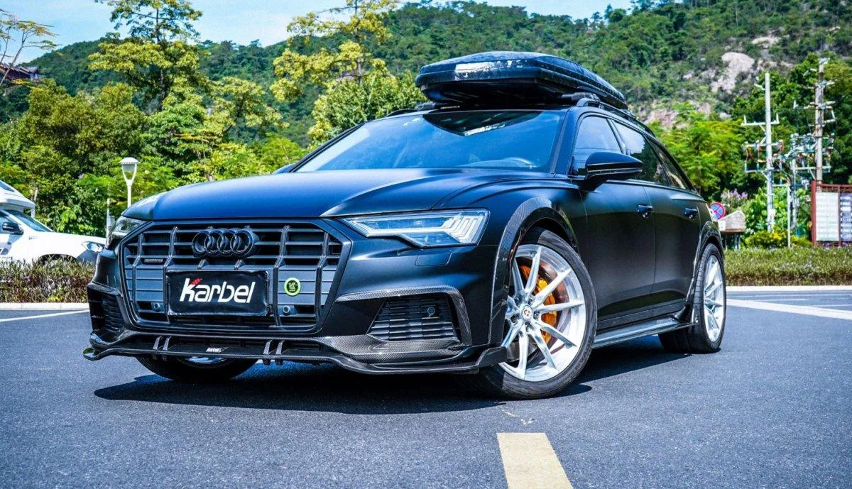 Karbel Carbon Carbon Fiber Side Skirts For Audi A6 Allroad C8 2020-ON
