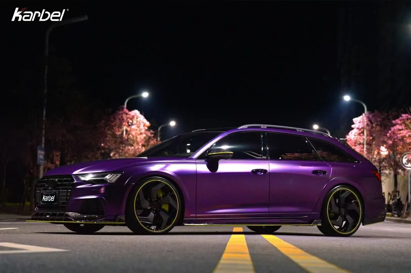 Karbel Carbon Carbon Fiber Side Skirts For Audi A6 Allroad C8 2020-ON