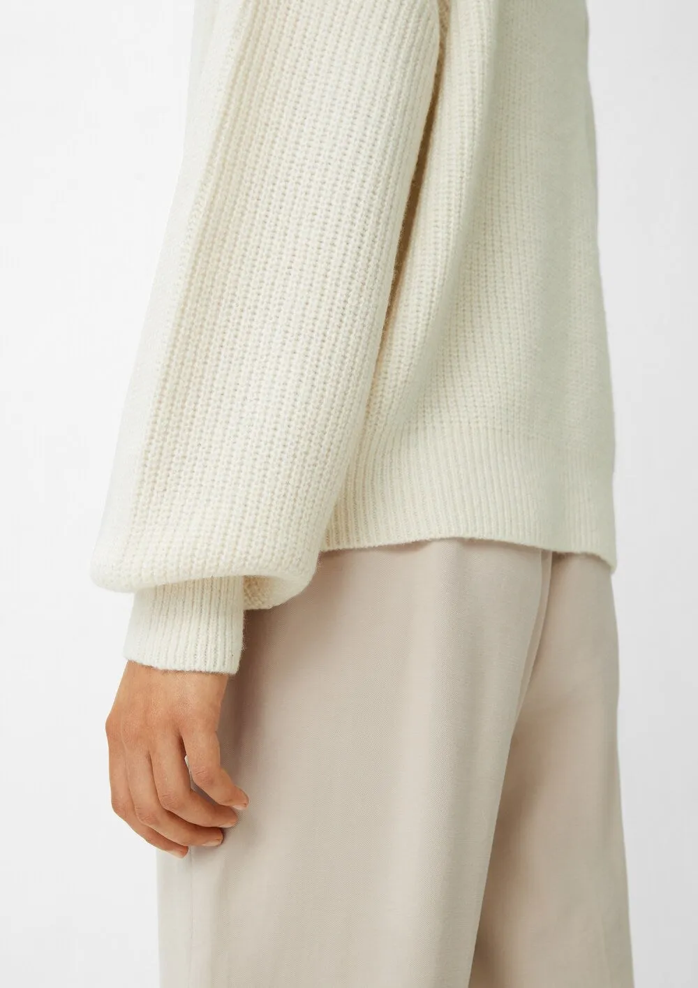Knitted cardigan Comma Casual Identity, cream
