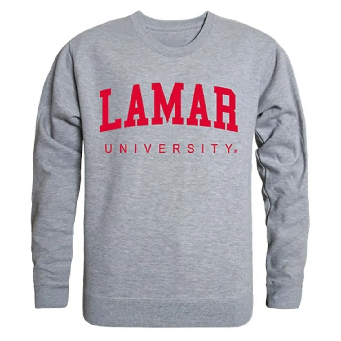 Lamar University Game Day Crewneck Pullover Sweatshirt Sweater Heather Grey