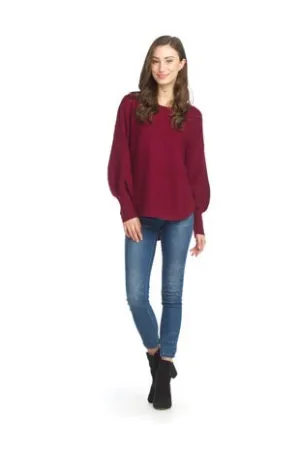 Light Weight Balloon Sleeve Sweater