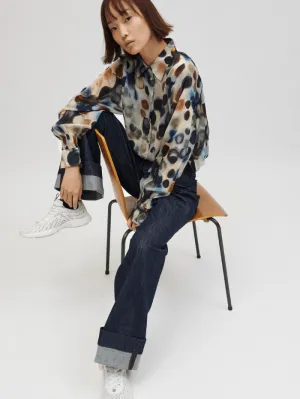 Luisa Cerano Bubble Print Blouse 268324 3420 7049