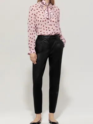 Luisa Cerano Women's Shirt Blouse With Lips Print In Fresh Rose 218514 3724 Col 4244