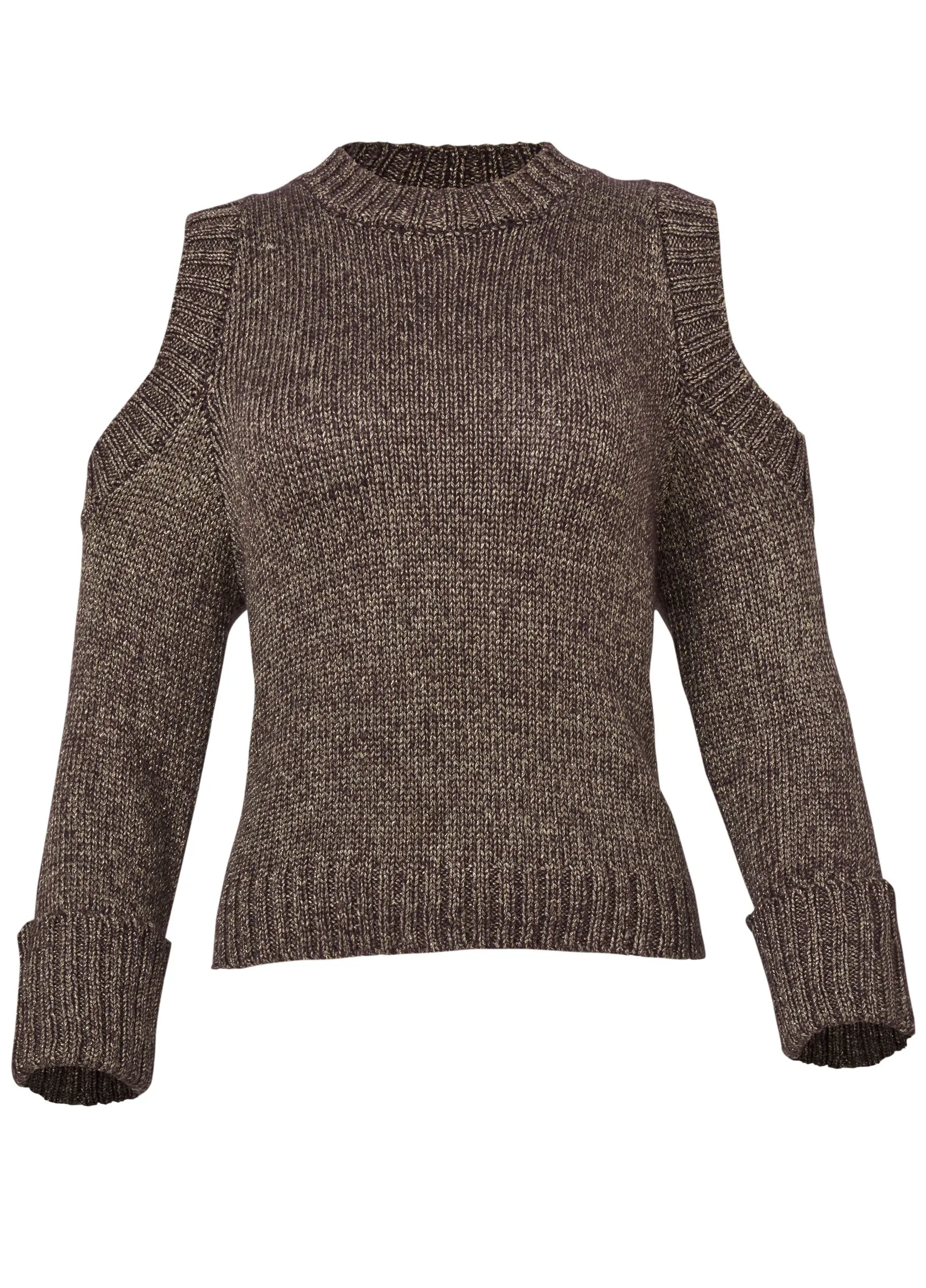 Metallic Sweater - Brown