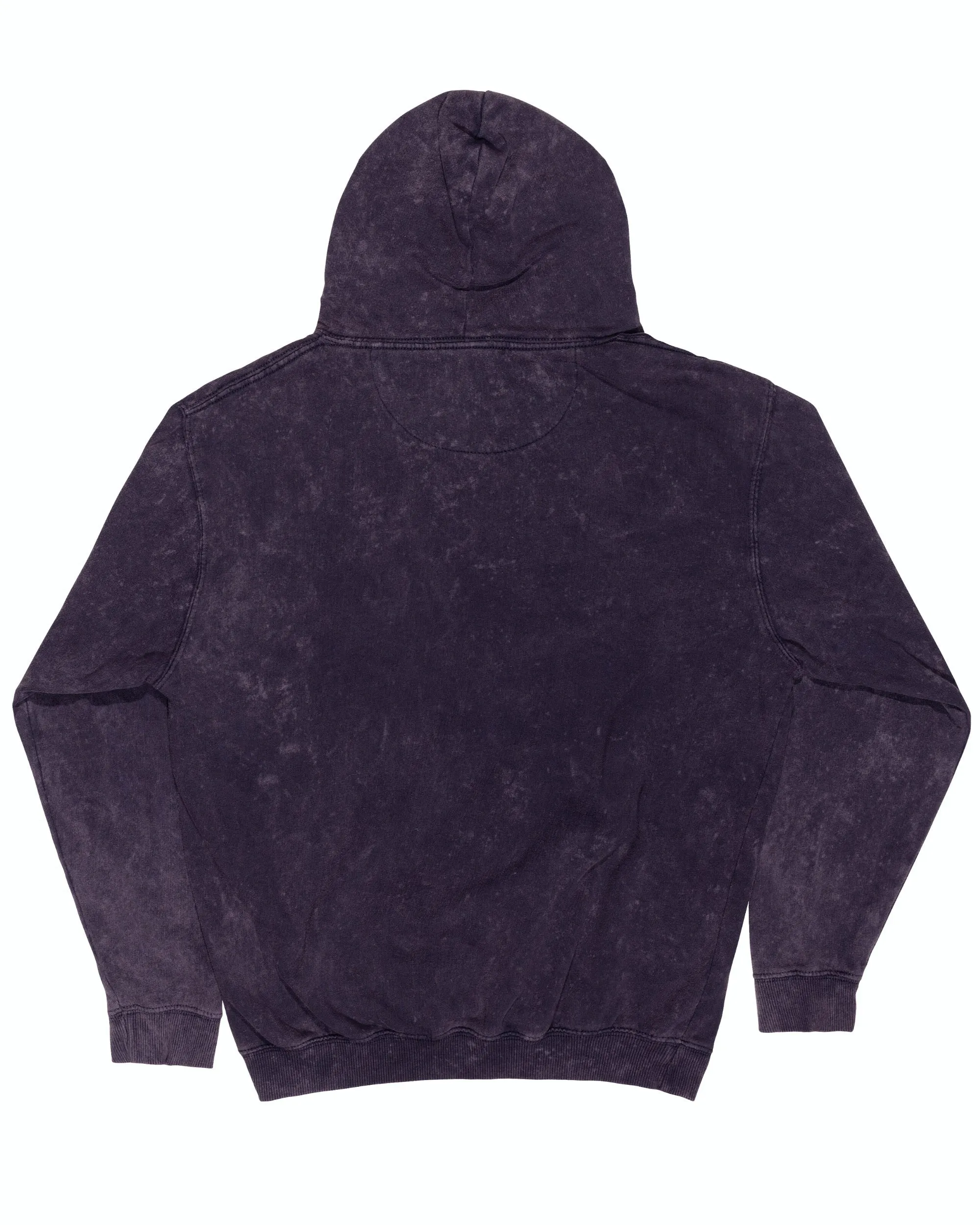 Mineral Wash Premium Fleece Hoodie - Aubergine