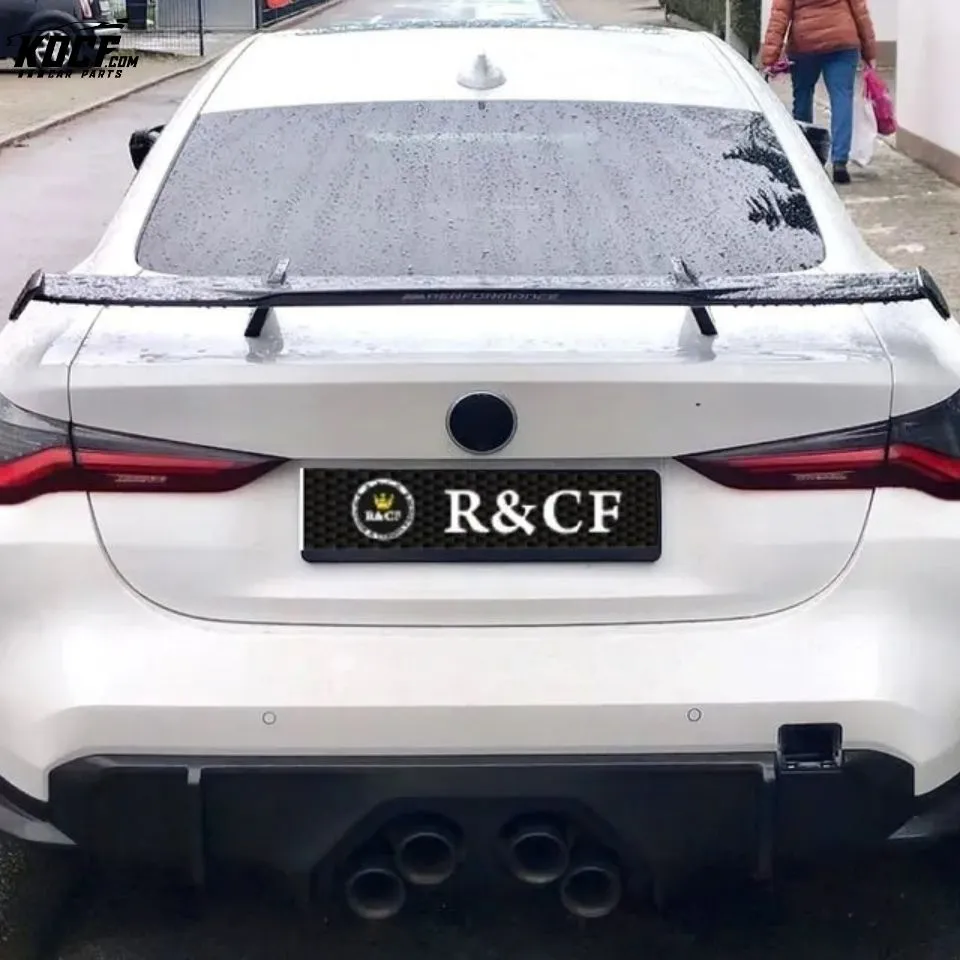 MP style Carbon Fiber Rear Spoiler High Wing For BMW G8X M3 M4 G20 G22 G30
