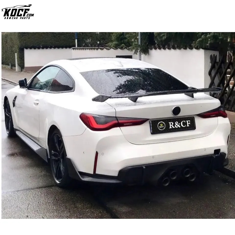 MP style Carbon Fiber Rear Spoiler High Wing For BMW G8X M3 M4 G20 G22 G30