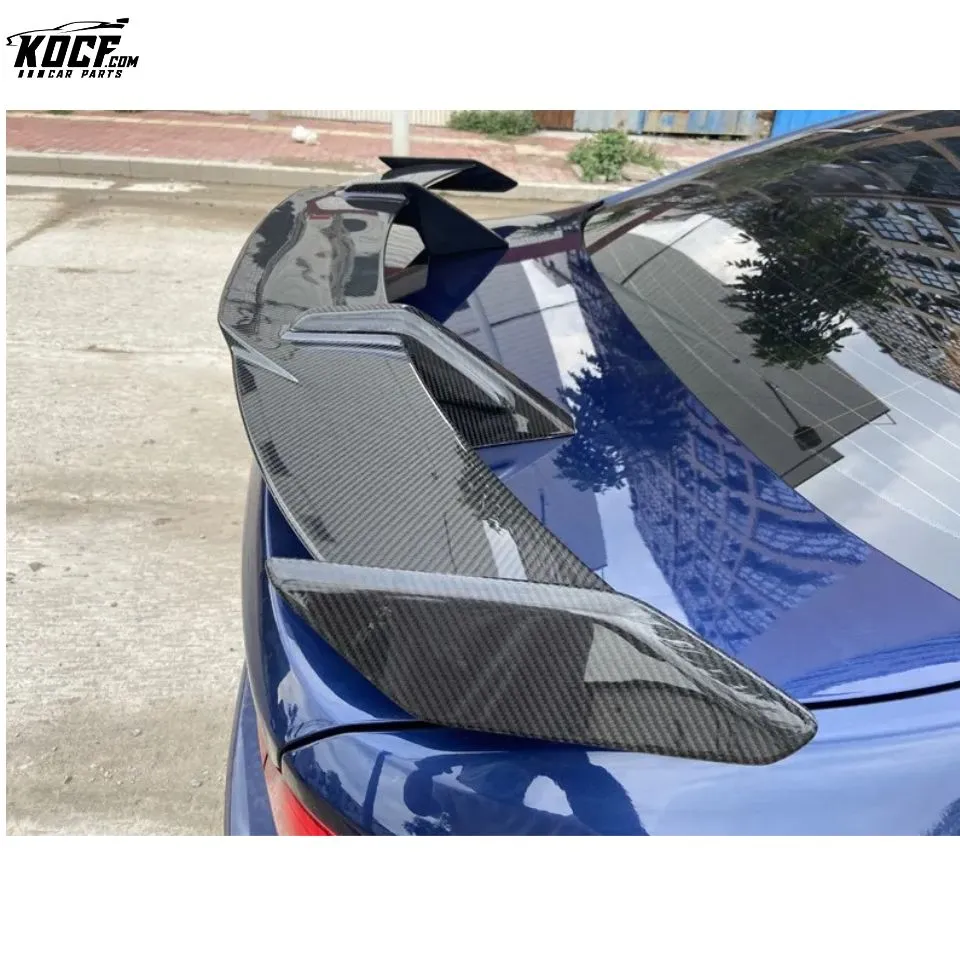 MP style Carbon Fiber Rear Spoiler High Wing For BMW G8X M3 M4 G20 G22 G30