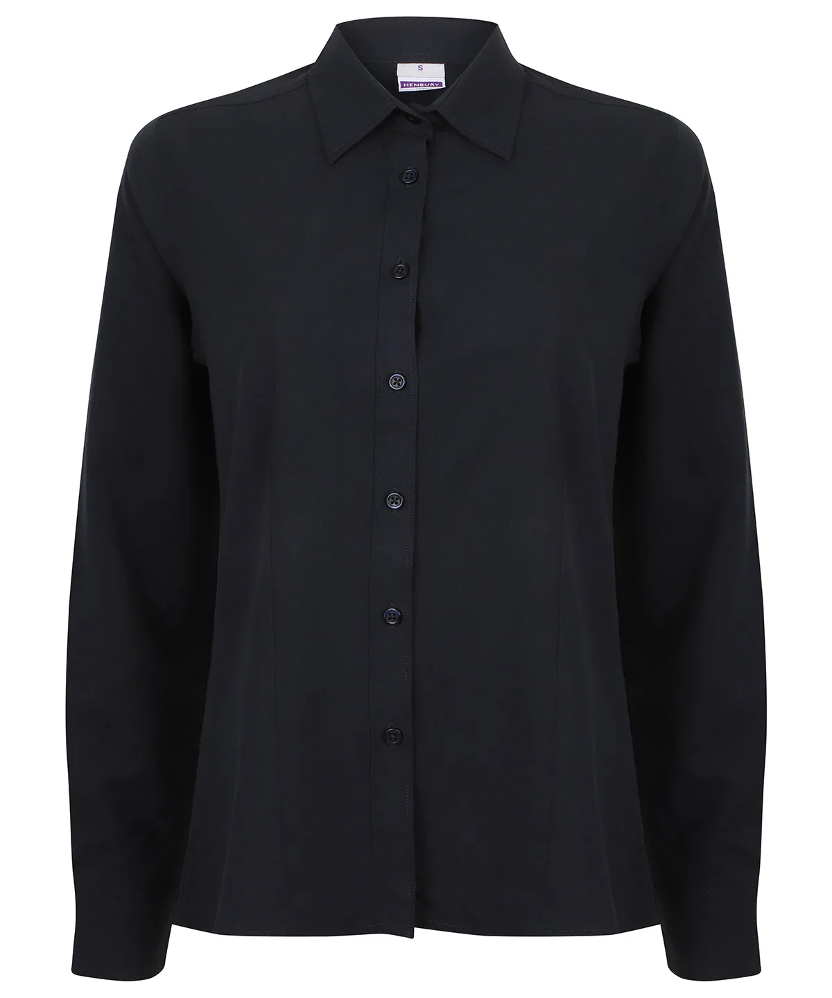 Navy - Women's wicking antibacterial long sleeve shirt