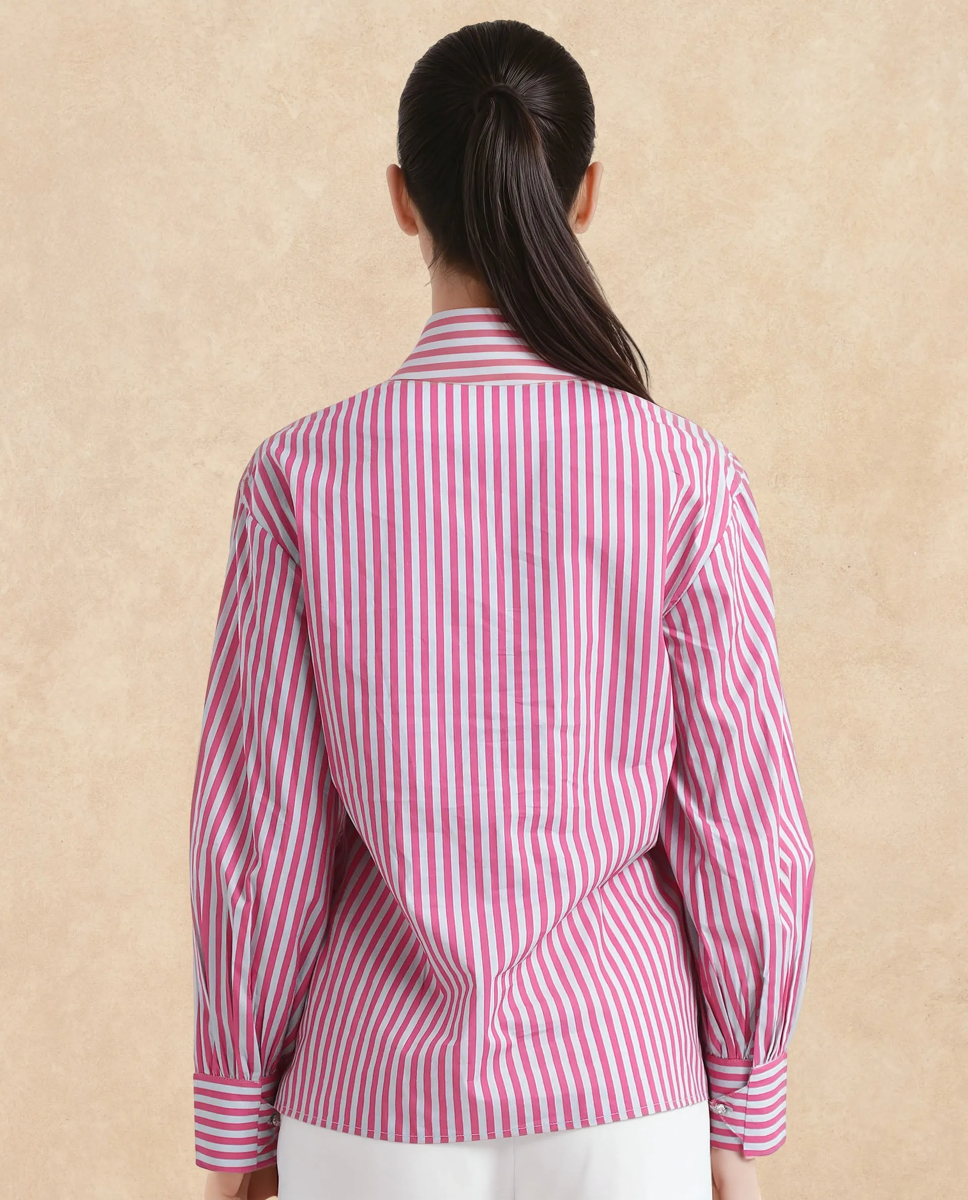 Rareism Women Myrto Pink Printed Top