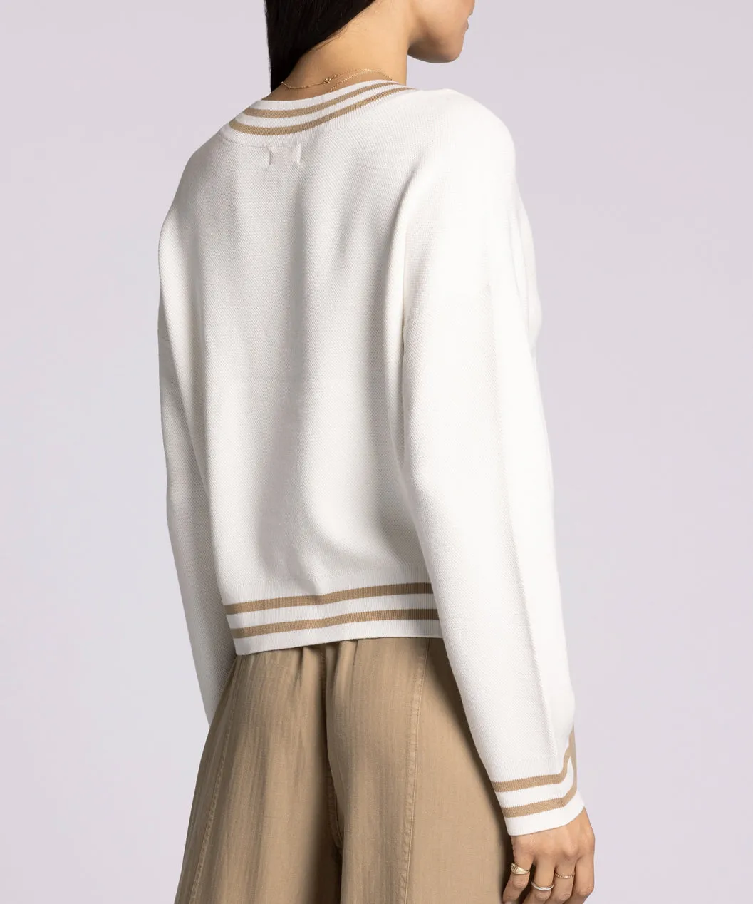 Rebecca Sweater - Ivory Taupe