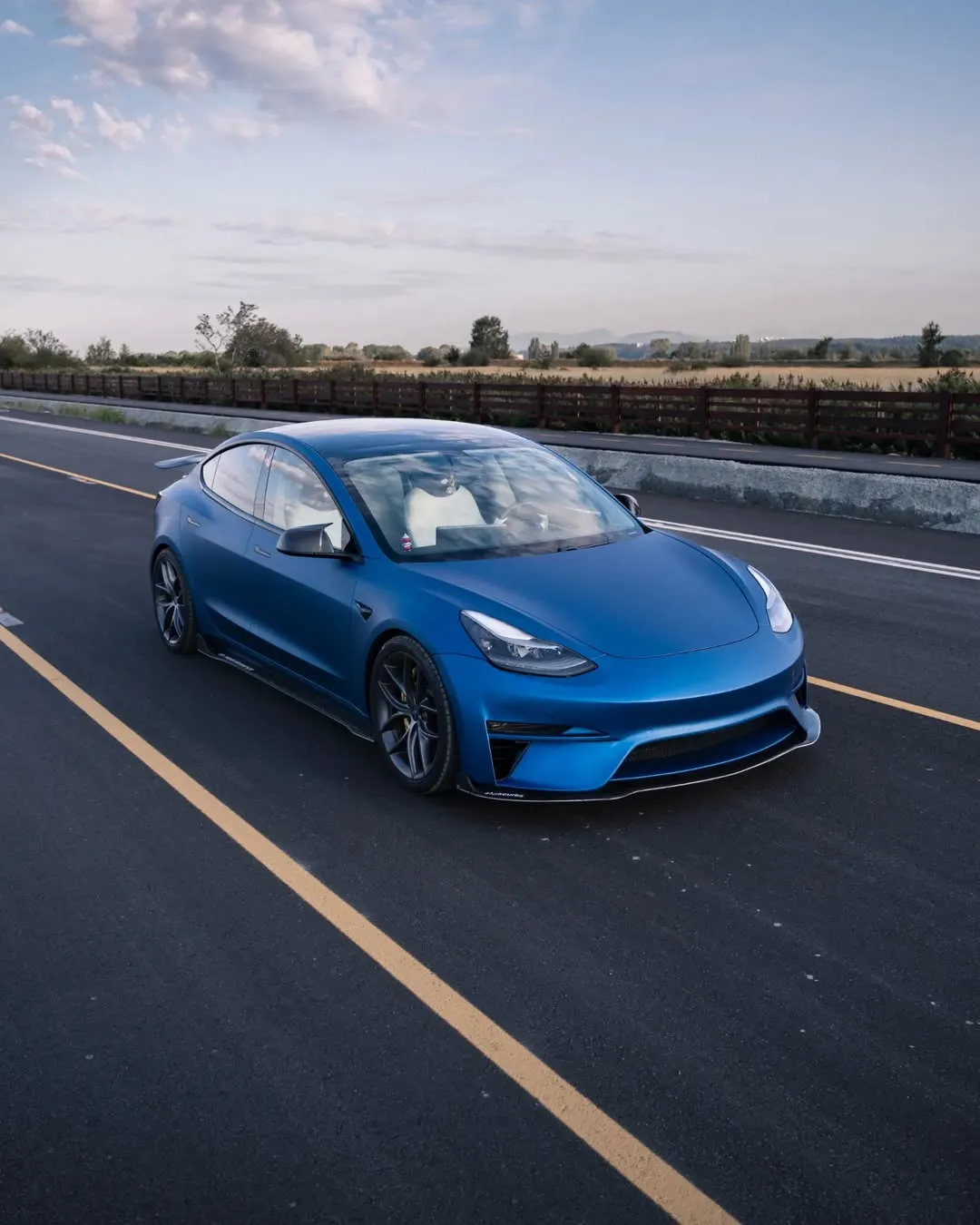 Robot Craftsman Crypton Side Skirts for Tesla Model 3 Performance/Base Carbon Fiber/FRP