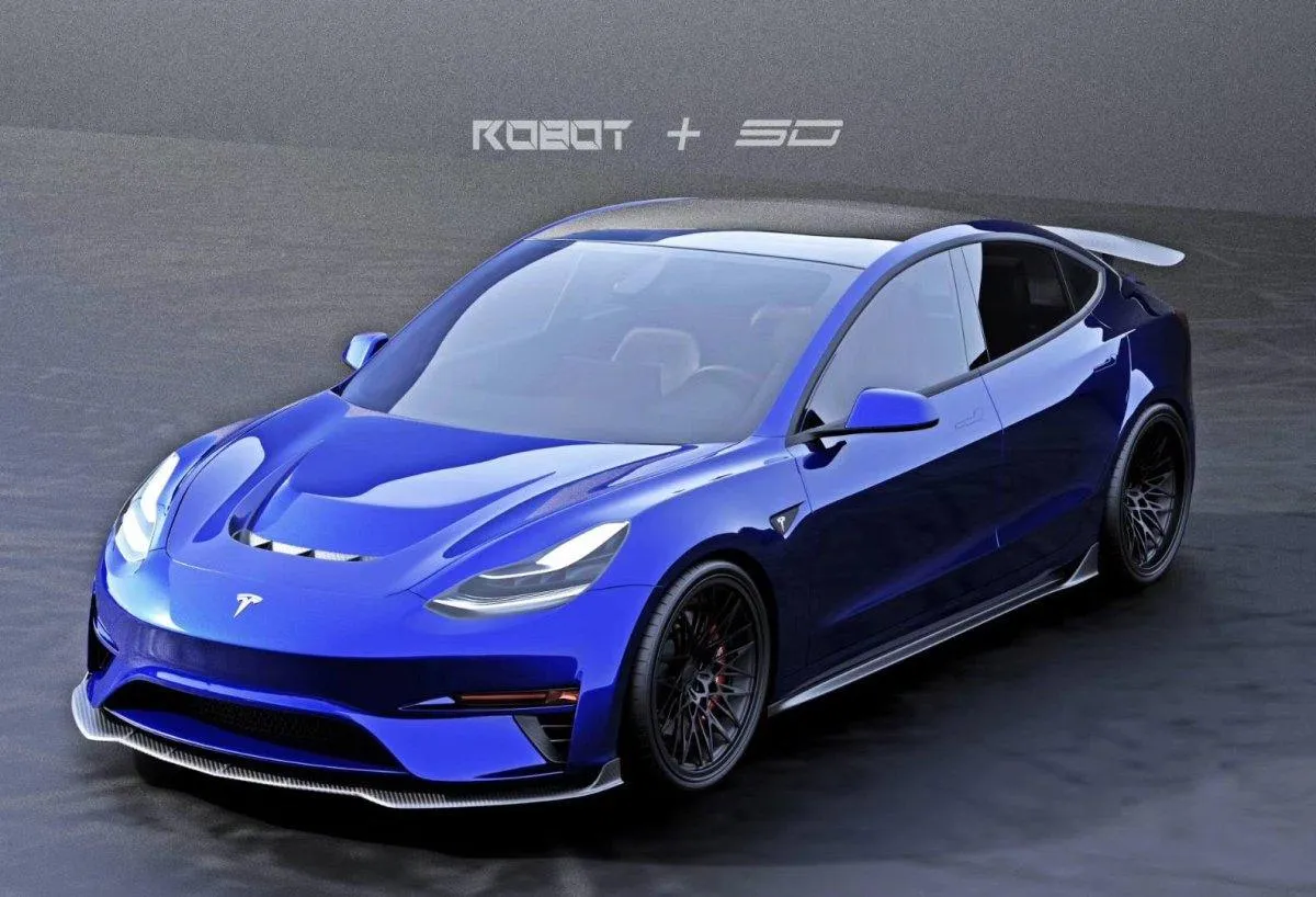 Robot Craftsman Crypton Side Skirts for Tesla Model 3 Performance/Base Carbon Fiber/FRP