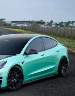 Robot Craftsman Crypton Side Skirts for Tesla Model 3 Performance/Base Carbon Fiber/FRP