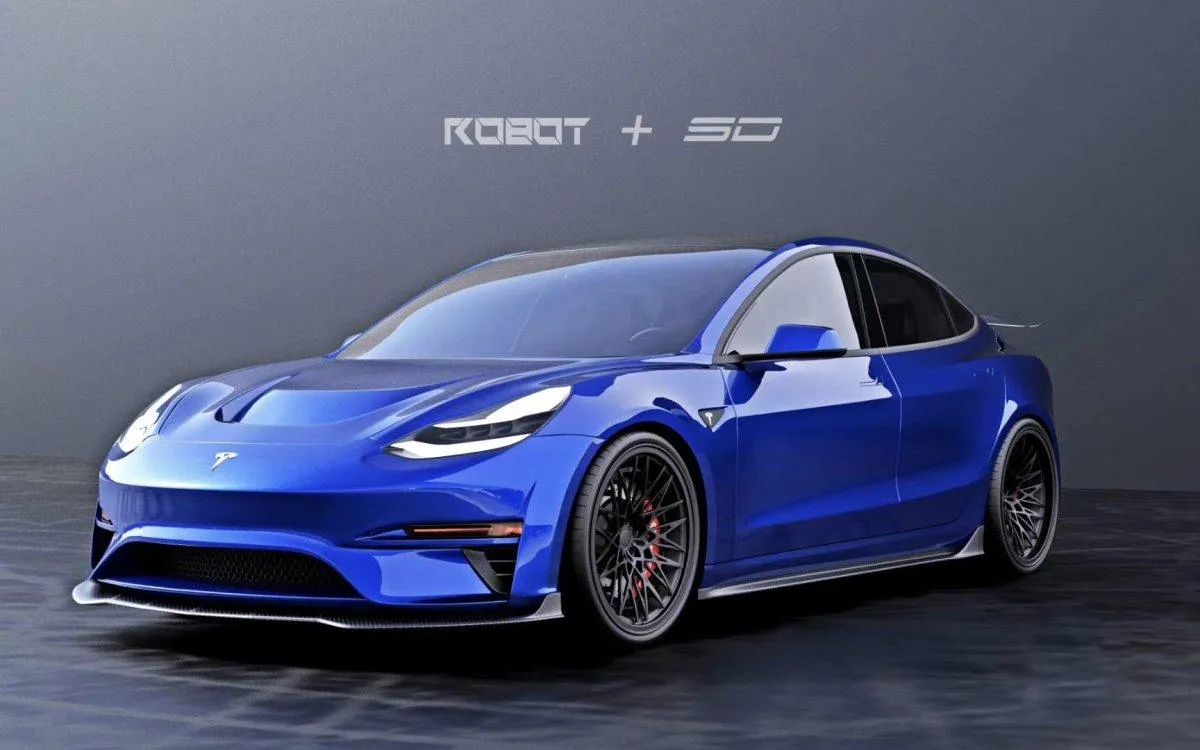 Robot Craftsman Crypton Side Skirts for Tesla Model 3 Performance/Base Carbon Fiber/FRP
