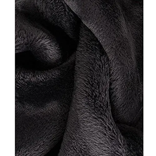 Romastory Winter Warm Women Velvet Elastic Leggings Pants (Black) one size